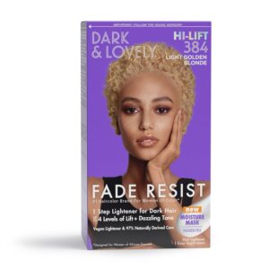 Dark & Lovely Fade Resist Permanent Hair Color #384 Light Golden Blonde