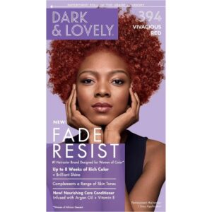 Dark & Lovely Fade Resist Permanent Hair Color #394 Vivacious Red