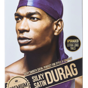 KISS Red Durag Silky Satin Purple Extra Long Tails #HDUP02