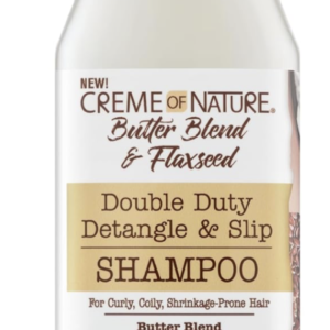 Creme of Nature Butter Blend & Flaxseed Double Duty Detangle & Slip Shampoo 12oz