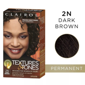 Clairol Textures & Tones Permanent Hair Color #2N Dark Brown